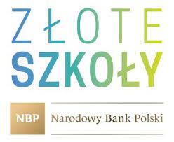 Logo programu "Złote szkoły NBP".